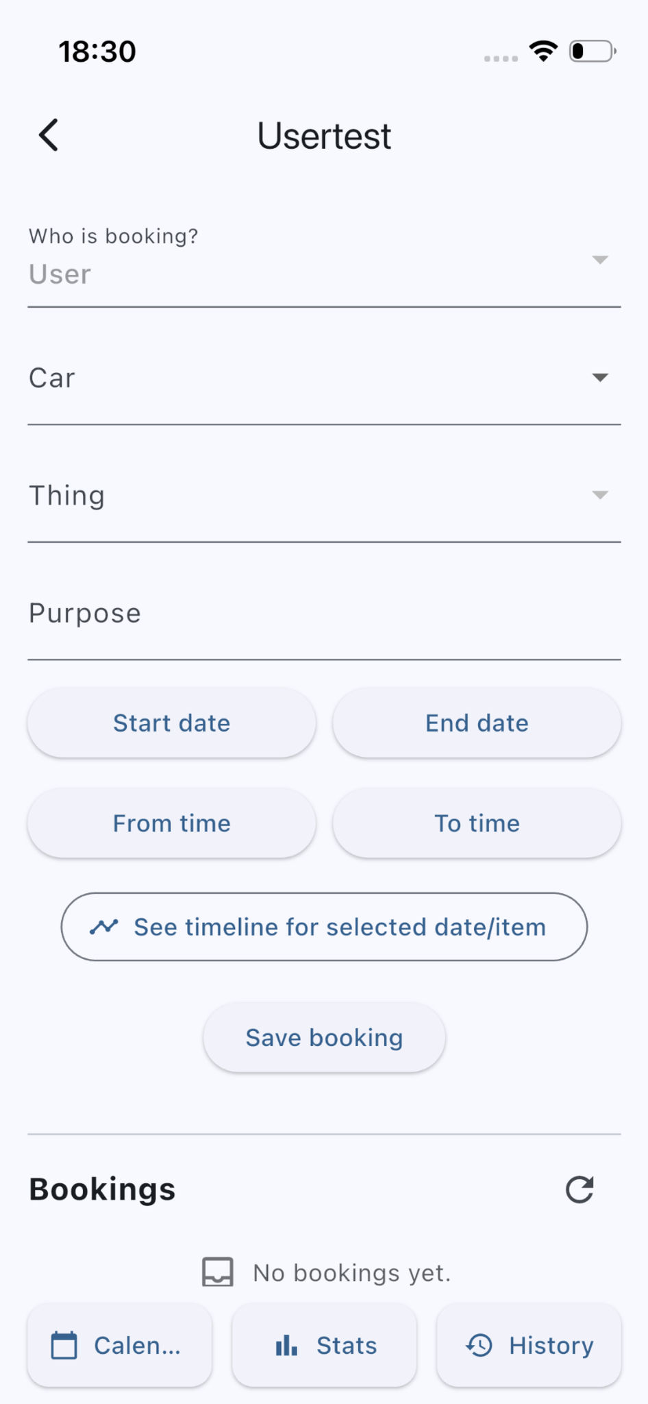 Booking i SyncVia